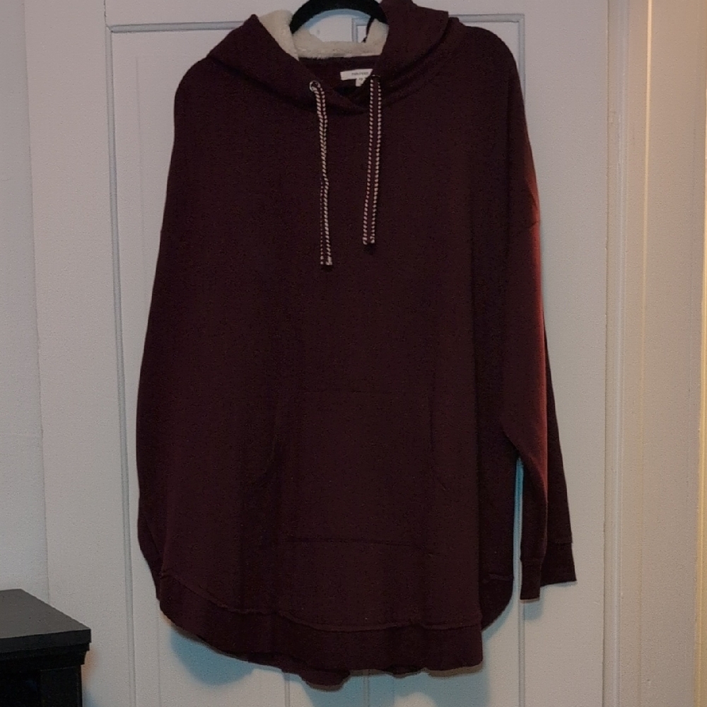 Maurices Burgundy Hooded Sweatshirt